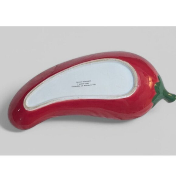 The Main Ingredients Red Hot Chili Pepper Salsa Dish Trinket Plate Kitchy Retro - Picture 2 of 4